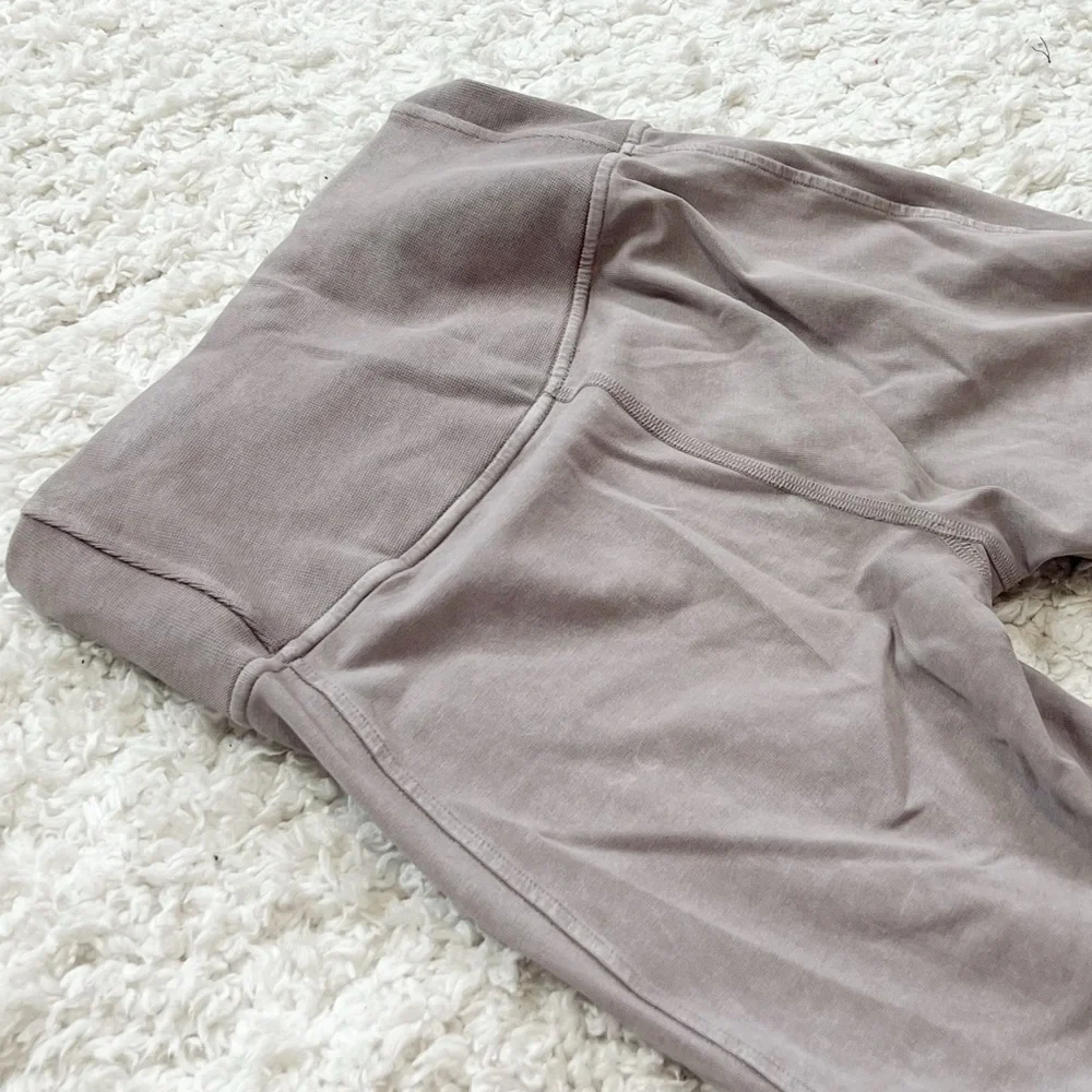 Lululemon Athletica Inner Glow High Rise Tight Cotton Washed Half Moon Gray 4
